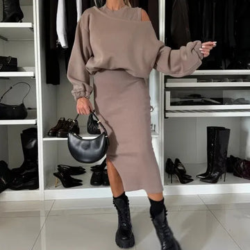 Women's 2-Piece Sweatshirt & Sleeveless Dress Set