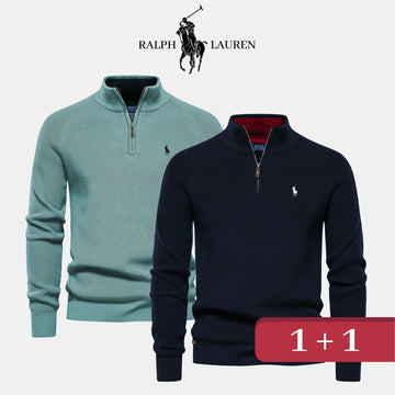R&L 1+1 Maglione Uomo con Zip