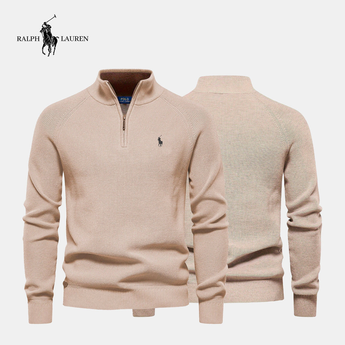R&L Maglione Uomo con Zip