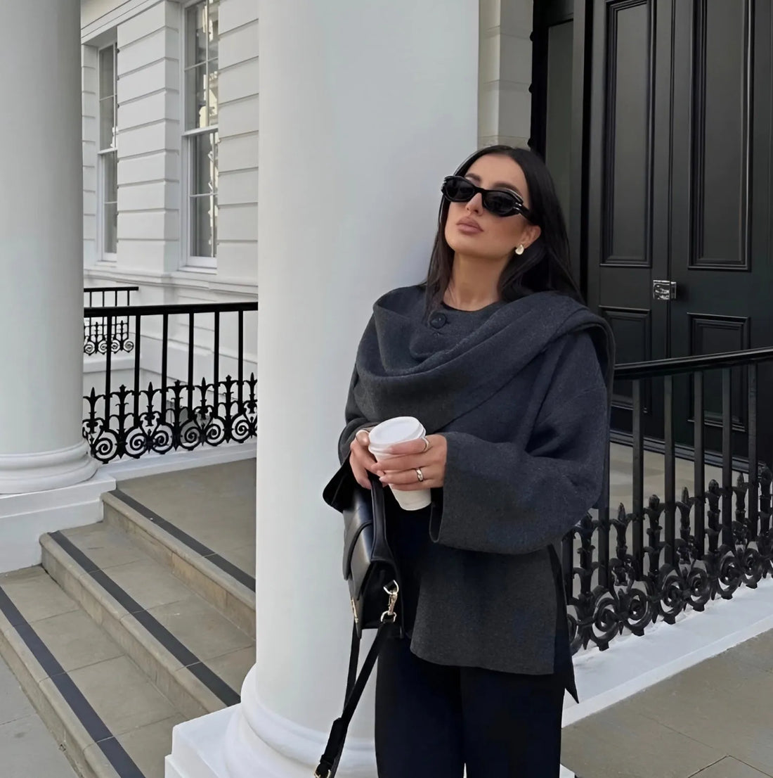 TRENDY CAPE COAT