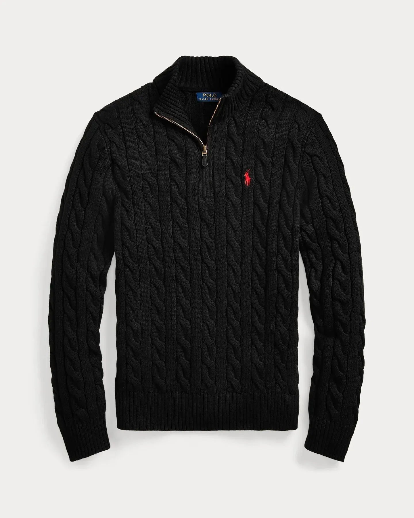 RIBBED KNIT COTTON SWEATER | RL POLO